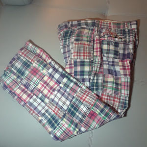 J Crew Plaid Patch Work Pants Men’s 32x30